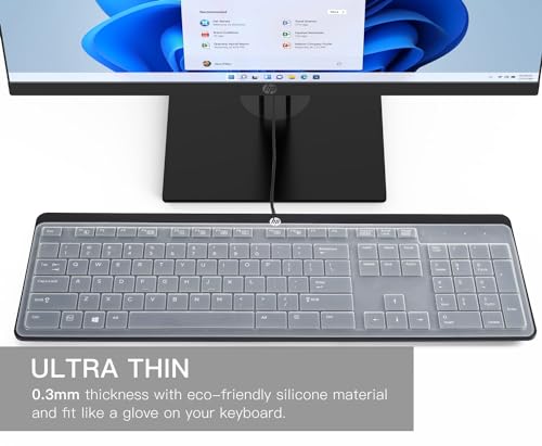 Funda Protectora Transparente de Silicona para Teclado HP USB Slim miniatura 6