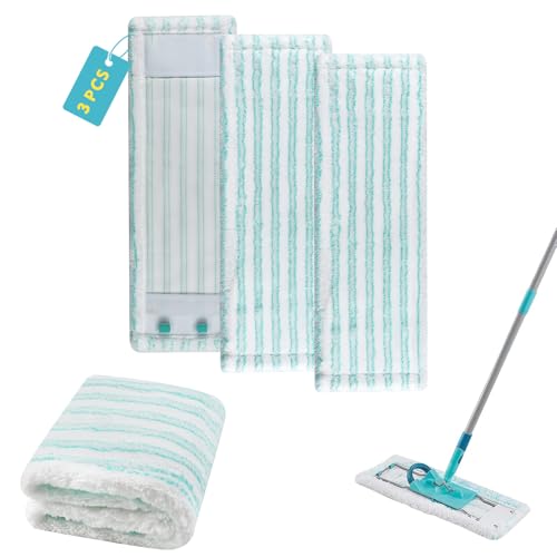 3 Pièces pour Leifheit Profi XL Micro Duo Serpillière Rechange Kit, Microfibres pour Leifheit Profi XL Cotton Plus - pour Tous Les Types de Sols, Housse pour...