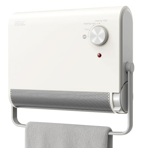 Radiateurs électriques 2000W IPX2 Salle de Bain Chauffage Soufflant électrique Murale 3...