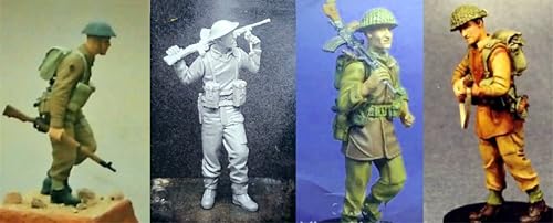 Figurines de soldats britanniques 1/35 sans défaut de moulage en résine GoodFYouth