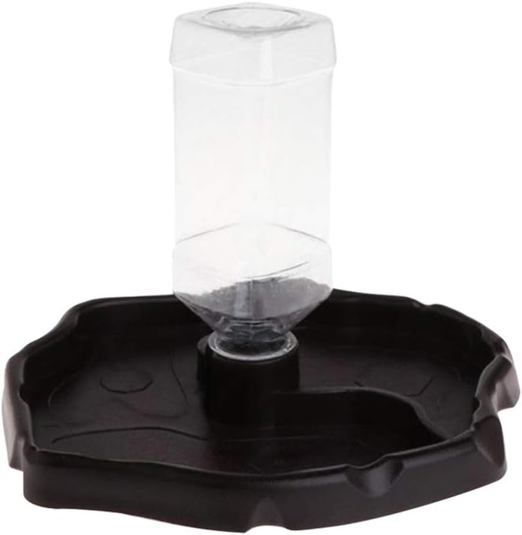 POPETPOP Reptile Water Dispenser-Reptile Waterer Automatic Refilling Water Dispenser Tortoise Lizard Turtle Feeding Water Bowl with…