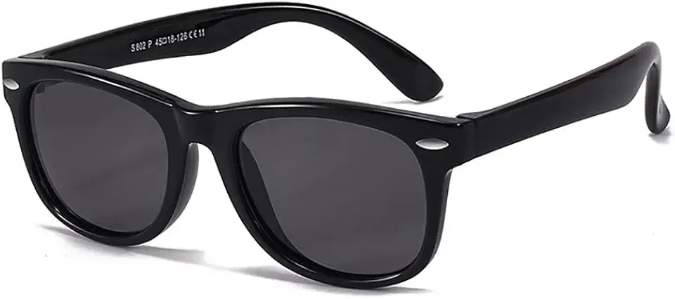 Óculos de sol polarizados flexíveis para meninas e meninos