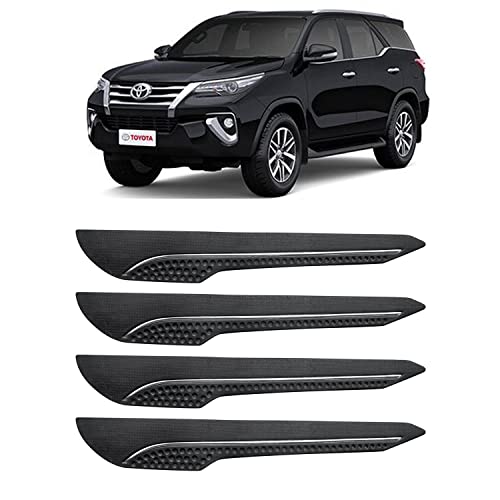 Image of AOSIS-Car Bumper Protector /Bumper Guard for Toyota New Fortuner with Single Chrome Stripe (4-Pcs)