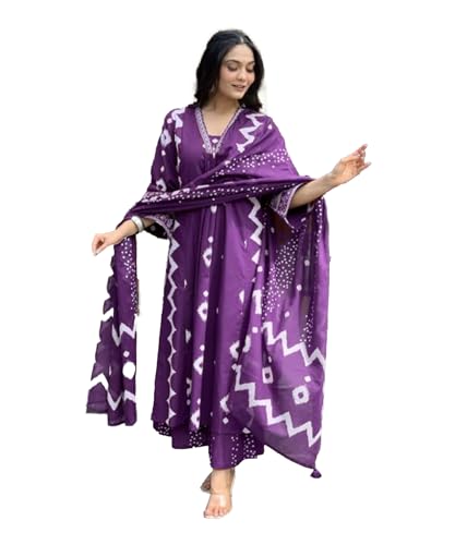Image of Yashika Women Cotton Blend Floral Printed Kurta Plazzo Set with Dupatta Suitable For Every Indian Occasion