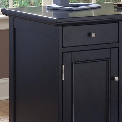 Image of Homestyles Bedford Black Pedestal Desk