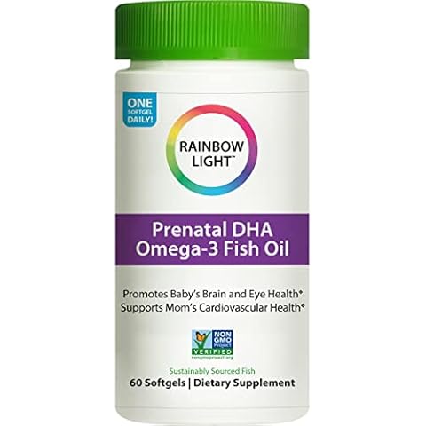 Rainbow Light Prenatal DHA Smart Essentials, Omega-3 Fatty Acids, Easy to Digest, 60 Softgels (Package May Vary) Cover