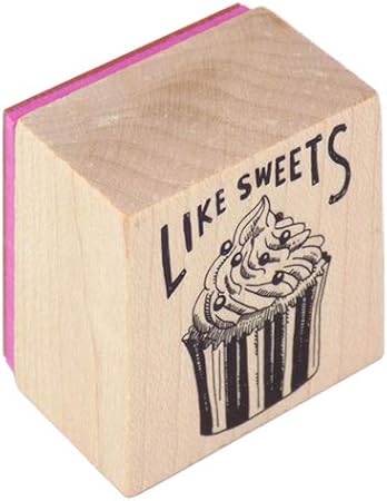 Amazon タイヨートマー クラフト ゴム印 Ic4 イラスト No 128 カップケーキ スタンプ 文房具 オフィス用品