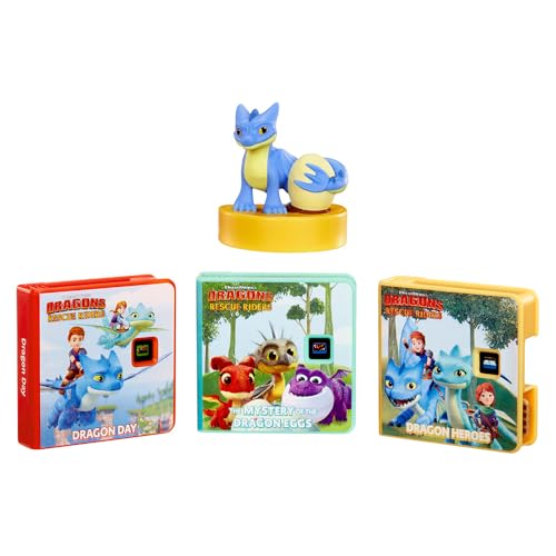 little tikes Dragons: Rescue Riders Collection for Story Dream Machine - 3 Stories & 1 Character Storytime Books with Audio Play Character For Boys and Girls Ages 3+