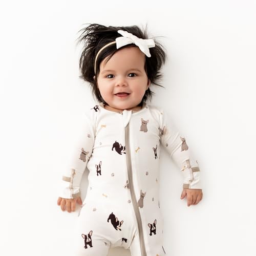 Image of Bamboo Little Soft Baby Footie Pajamas, Baby Clothes, Newborn Sleepers, 95% Viscose and 5% Spandex, 0-24 Months
