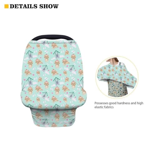 Image of Beach Starfish Baby Car Seat Covers Multi-Purpose Sun-Proof Car Seat Cover Breastfeeding Shawl Durable Multi-Use Car Seat Canopy Cover Dust Cover