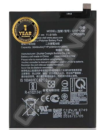 Image of Original C11P1709 Battery for Asus Zenfone Live L1 ZAKK550KL Battery with 1 Year Warranty** (GG43)