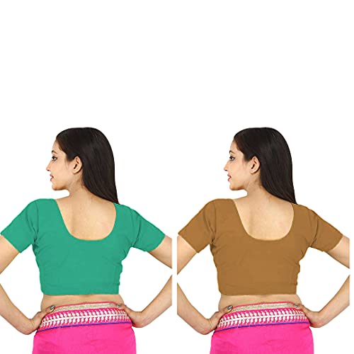 Image of Namita Women's Rubia Cotton Solid Half Sleeve Blouse