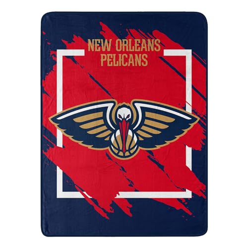NORTHWEST NBA New Orleans Pelicans Micro Raschel Throw Blanket, 46" x 60", Dimensional