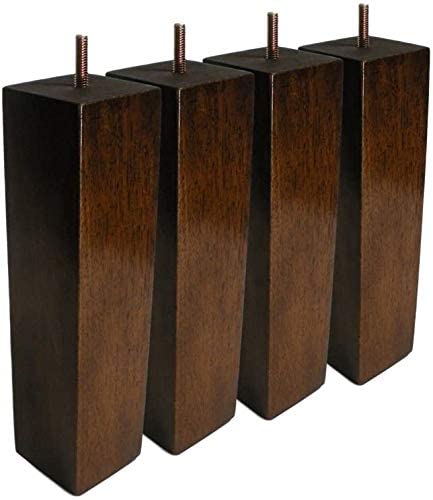 BingLTD - 10" Square Dark Walnut Hardwood Sofa Legs - Set of 4 (ST2510-202-FBA) BingLTD - 10" Square Dark Walnut Hardwood Sofa Legs - Set of 4 (ST2510-202-FBA)