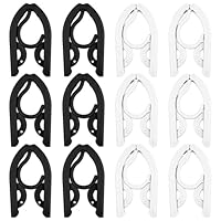 Sinofort Travel Hangers Foldable, 12Pcs Travel Coat Hangers, 2 Colors Folding Clothes Hanger for Home, Travel, Outdoor, Camping, Business