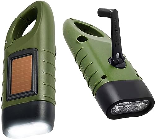 Torcia a Manovella a LED Solare
