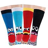 TippTexx 24 6 Paar Kinder Thermo Stoppersocken, ABS Socken für Mädchen und Jungen, Ökotex Standard, Strümpfe mit Noppensohle, viele Muster (Freche Bande, 19-22)