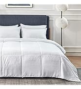 Bedsure Duvet Insert Queen Size - Lightweight Comforter, Quilted Summer Duvet Insert, Down Altern...