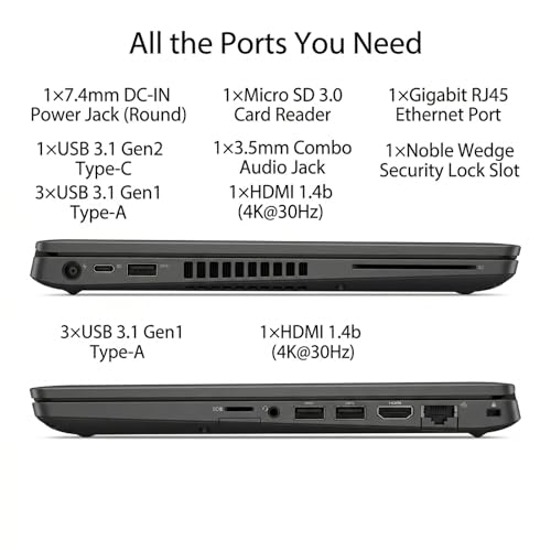 Image of Dell Latitude 5400 14-Inch 1920 x 1080 FHD Touch Screen Laptop, Core i7-8665U, 32GB DDR4 RAM, 1TB M.2 NVMe SSD, HDMI, Windows 11 Pro, Webcam, Business Laptop (Renewed)