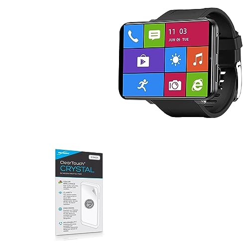 BoxWave Screen Protector Compatible with KOSPET MAX GPS Android Smartwatch TICWRIS MAX (2.86 in) - ClearTouch Crystal (2-Pack), HD Film Skin - Shields from Scratches