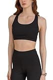 Charmaine womens seamless wireless comfort sports bra, black, xl