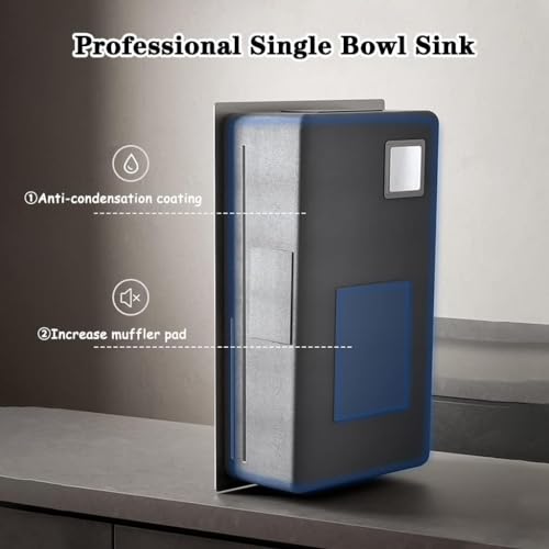 Évier sous plan à double glissière en acier brossé durable