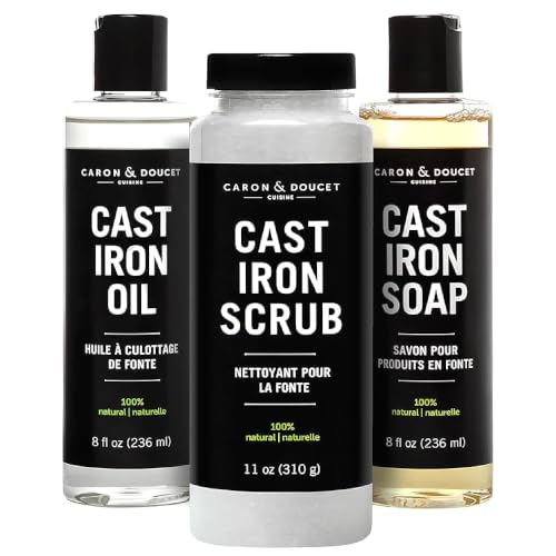 CARON & DOUCET - Ultimate Cast Iron Set: Seasoning...