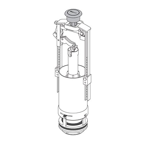 Spülgarnitur Keramik Spülkasten Ablaufventil mit Stopfunktion verstellbar Spülung Heberglocke für WC