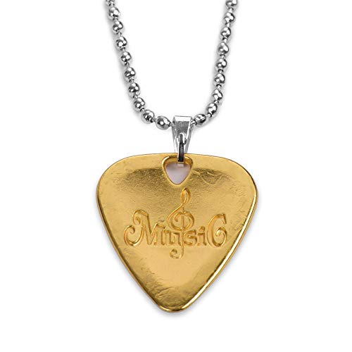 ABchat Metal Guitar Pick Necklace Zinc Alloy 1.2mm Thickness with Ball Chain (Color : Gold) - Les Beatles, Paul McCartney, John Lennon, RIngo Starr, George Harrison ABchat Metal Guitar Pick Necklace Zinc Alloy 1.2mm Thickness with Ball Chain (Color : Gold) – Image 3