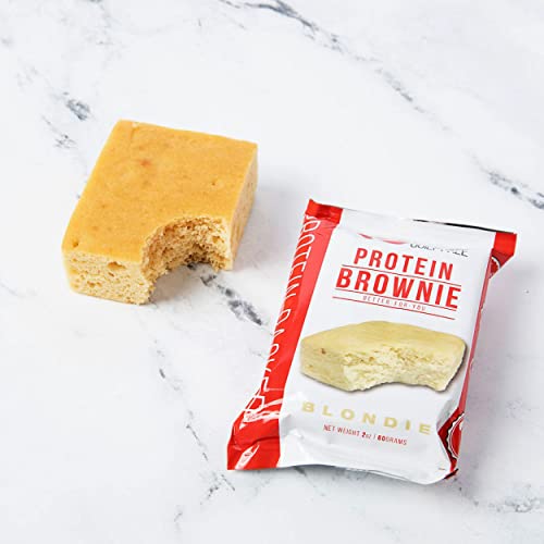 Eat Me Guilt Free Protein Brownie – Low Carb, Low Sugar, Keto-Friendly Brownies – 12 Count, Vanilla Blondie Brownie #TOP1