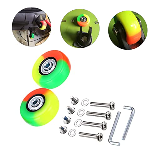 VILLCASE 6 Conjuntos De Rodas Universais De Bagagem Rodas De Reparação De Malas Acessórios De Bagage