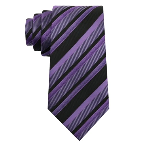 Image of Luckyvestir Striped Ties for Men Classic 3.15 inch Men's Tie Formal Neckties for Business Graduation Dinner Wedding