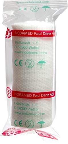 NOBA 20 Stück Mullbinden Fixierbinden 8 cm x 4 m einzeln in Folie – Ansicht 5