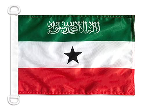 AZ FLAG - Somaliland Nautical Flag - 18'' x 12'' - For Outdoor and Boat - Somaliland Banner Knitted Polyester with Two Plastic Rings - Vivid Colors - 12x18 in - 45x30 Cm — image 1