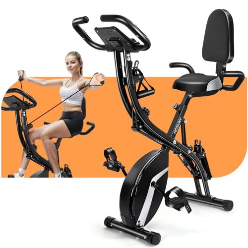 MOSUNY-Exercise-Bike-5-in-1-Stationary-Bike-For-Home-Folding-Exercise-Bike-330LB-Capacity-Magnetic-Resistance-Seat-BackrestUpgraded