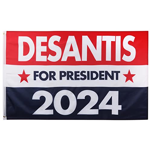 SAVITA Desantis 2024 Flag, Red, White, and Blue Political Campaign Flag, 3x5 Ft, Durable Polyester, Outdoor, Car, Wall Mount