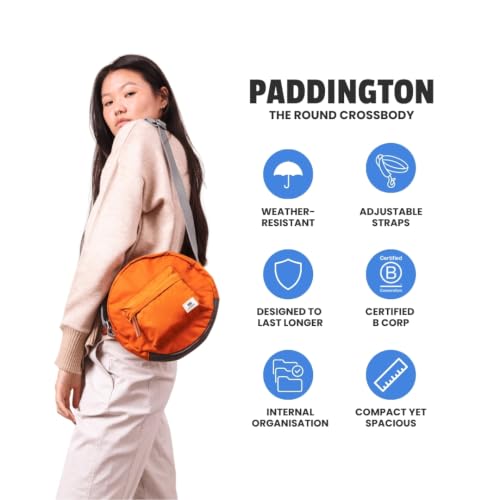 Image of ORI LONDON Crossbody Bag - Nylon Crossbody Bags for Women & Men with Chunky Zippers - The Paddington