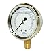 PIC Gauge 201L-208K 2" Dial, 0/600 psi Range, 1/8" Male NPT Connection Size, Bottom Mount Glycerine Filled Pressure Gauge with a Stainless Steel Case, Brass Internals, Stainless Steel Bezel, and Polycarbonate Lens