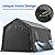 ADVANCE OUTDOOR 10X15 ft Garage Shelter Steel Metal Peak Roof Anti-Snow Portable Storage Shed Carport for Motorcycle Boat, or Garden Tools with 2 Roll up Doors & Vents, Gray