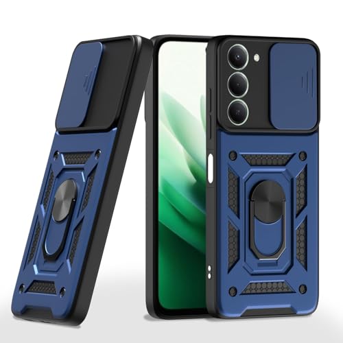 Image of AIBEX Back Cover for Redmi 15 5G | D10 Tough Armor Case | Sliding Camera Shield | 360 Protection | Kickstand Ring Holder | Military-Grade Bumper Case