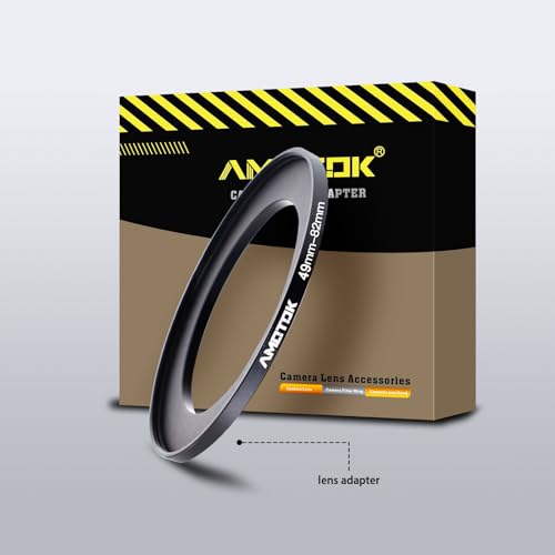 49mm Lens to 82mm Camera Lens Adapter,49mm to 82mm Filter Step-Up Adapter Ring,Compatible All 82mm Filter Accessory