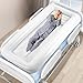 Tragbare Aufblasbare Badewanne Für Erwachsene Mit 130W Elektrischer Luftpumpe PVC Dusche Anti-Reflux-Düsen Komfortabel Baden Bett Für Senioren Behinderte Schwangere Duschwanne 195x90x20cm