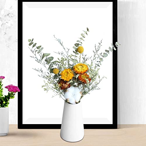 Ramo de flores secas hojas de eucalipto decorativo miniatura 6