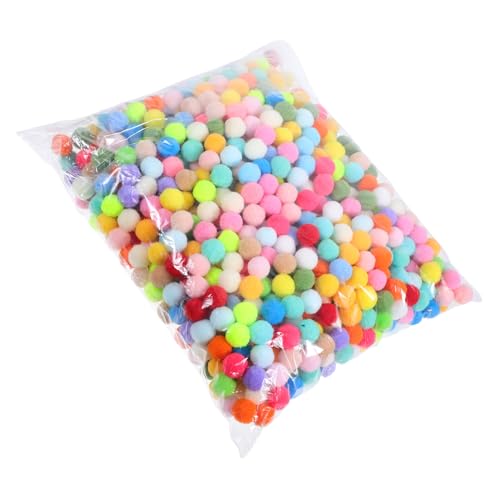 GALPADA 1000 piezas Bolas de Felpa de Coloridas Accesorios Elásticos de Poliéster para Manualidades DIY Pompones para Gorros Bufandas y Decoración Casa Color Aleatorio Color Aleatorio