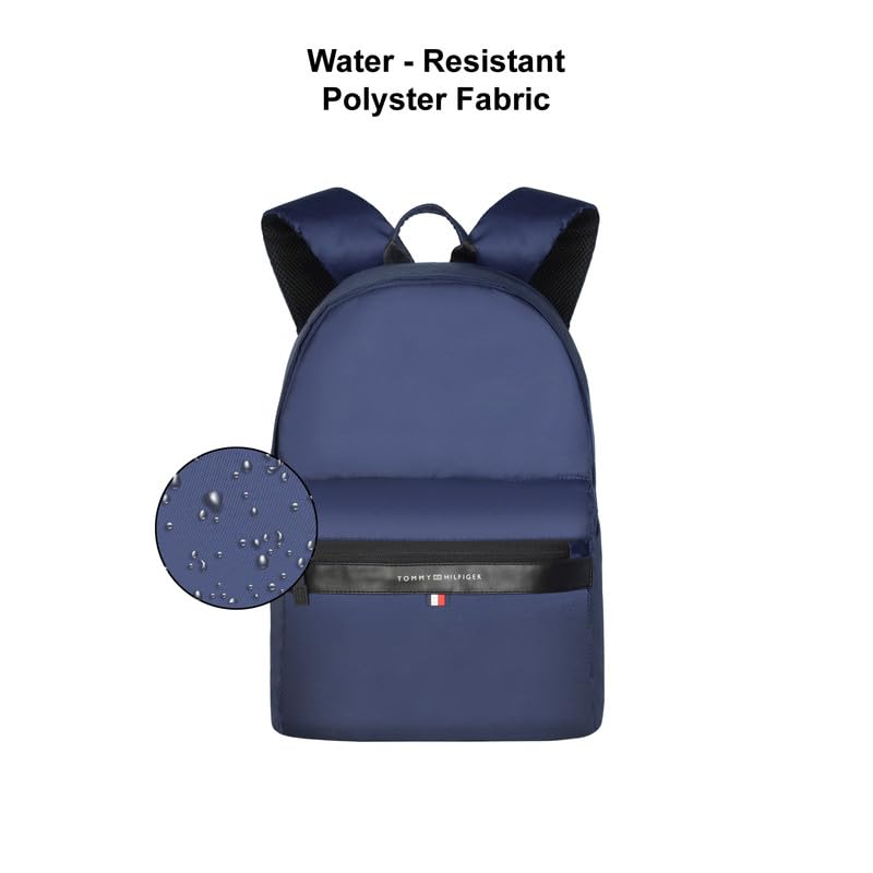 Image of Tommy Hilfiger Backpack for Men & Women, Navy With Black, LOVINGTON