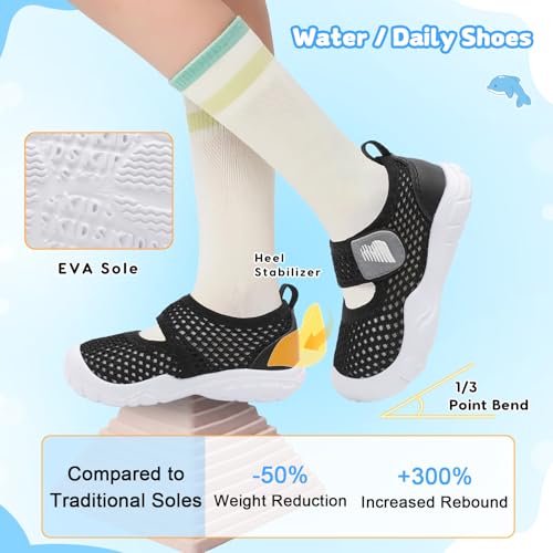Image of BARERUN Toddler Water Shoes Infant Baby Swim Shoes Kids Barefoot Sandals
