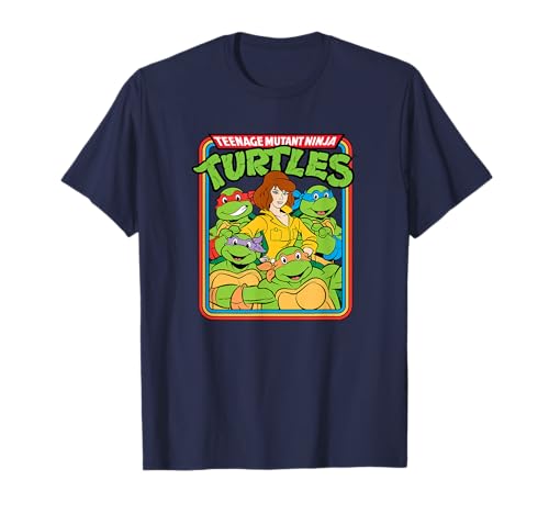 Teenage Mutant Ninja Turtles - Group and April T-Shirt