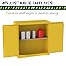 Jamco 30 Gallon Flammable Safety Cabinet, Steel Flammable Storage Cabinet with Lockable Manual Closing Doors, Non Forkliftable, 43