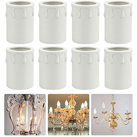 EMAGEREN Candle Drip Sleeves for Chandeliers Cover