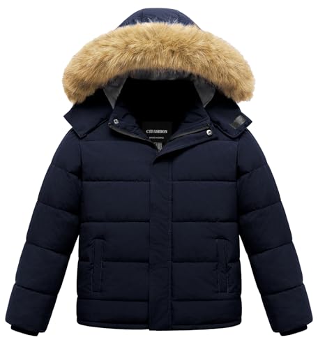 Boy's Winter Coat Kids Puffer Jacket Water Resistant Bubble